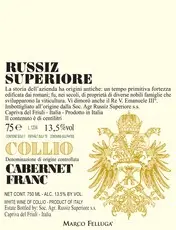 Russiz Superiore Collio Cabernet Franc 750ml