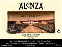 Alenza Ribera Del Duero Gran Reserva 750ml