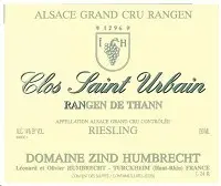 Zind-humbrecht Riesling Rangen De Thann Clos St. Urbain 750ml