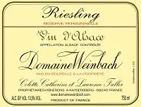Domaine Weinbach Riesling Reserve Personnelle 750ml