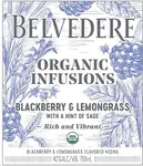 Belvedere Vodka Blackberry & Lemongrass Organic Infusions 750ml