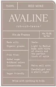Avaline Red Wine 750ml