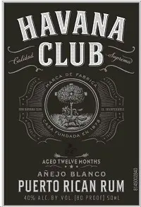 Havana Club Rum Anejo Blanco 750ml