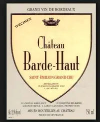 Chateau Barde-haut Saint Emilion 750ml