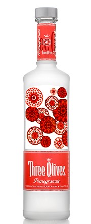 Three Olives Vodka Pomegranate 750ml