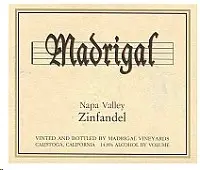 Madrigal Zinfandel 750ml