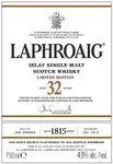 Laphroaig Scotch Single Malt 32 Year 750ml