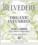 Belvedere Vodka Pear & Ginger Organic Infusions 750ml