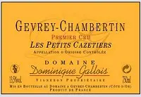 Dominique Gallois Gevrey-chambertin Les Petits Cazetiers 750ml