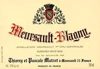 Thierry Et Pascale Matrot Meursault Blagny 750ml