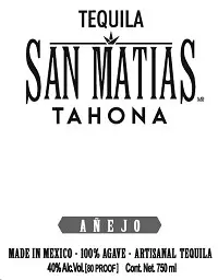 San Matias Tequila Anejo Tahona 750ml