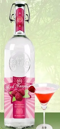 360 Vodka Red Raspberry 750ml