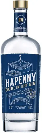 Ha'penny Gin Dublin Dry 750ml