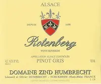 Zind-humbrecht Pinot Gris Rotenberg Wintzenheim 750ml