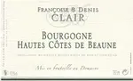 Francoise & Denis Clair Hautes Cotes De Beaune Blanc 750ml