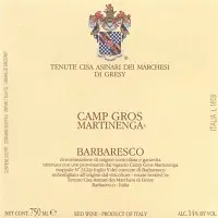 Marchesi Di Gresy Barbaresco Martinenga Camp Gros 750ml