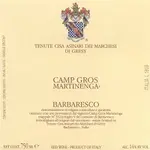 Marchesi Di Gresy Barbaresco Martinenga Camp Gros 750ml