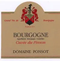 Domaine Ponsot Bourgogne Cuvee Du Pinson 750ml
