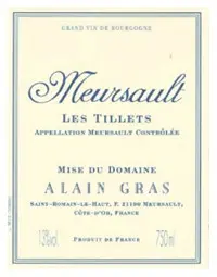 Alain Gras Meursault Les Tillets 750ml