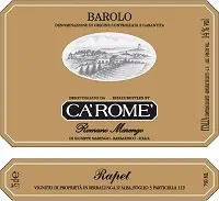 Ca' Rome' Barolo Rapet 750ml