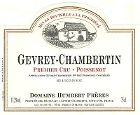 Domaine Humbert Freres Gevrey-chambertin Poissenot 750ml