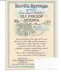Devil's Springs Vodka 151 Proof 750ml