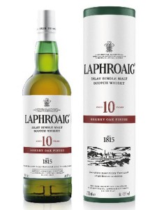 Laphroaig Islay Single Malt Scotch Whisky Aged 10 Years Sherry Oak Finish 750ml