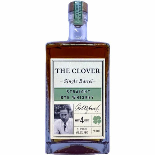 The Clover Single Barrel 4 Year Old Straight Rye Whiskey 750ml