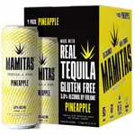 Mamitas Pineapple Tequila & Soda Ready To Drink 12oz 4 Pack Cans