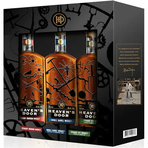 Heaven's Door Trilogy (Bourbon, Double Barrel & Rye) 3 Pack 200ml