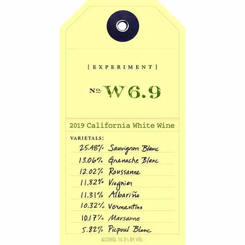 Ovid Experiment W6.9 California White Blend 2019