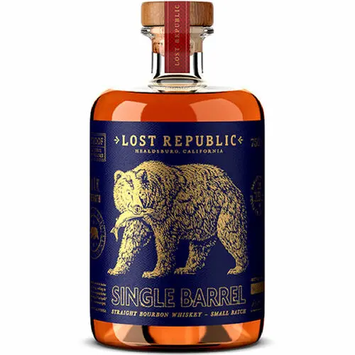 Lost Republic Single Barrel Straight Bourbon Whiskey 750ml