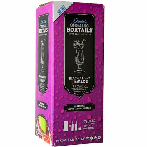 Drake's Organic Boxtails Blackcherry Limeade 1.75L