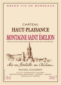 Chateau Haut-plaisance Montagne Saint Emilion 750ml