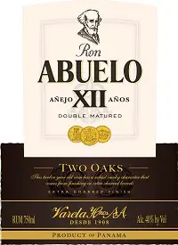 Ron Abuelo Rum Anejo 12 Anos Two Oaks 750ml