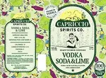 Capriccio Vodka Soda Lime 750ml