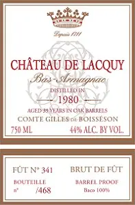 Chateau De Lacquy Bas-armagnac 1980 39 Year 750ml