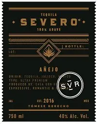 Severo Tequila Anejo 750ml