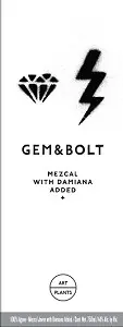 Gem & Bolt Mezcal With Damiana Added 750ml