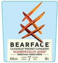 Bearface Canadian Whisky 7 Year Elementally Aged 750ml