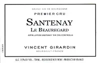 Vincent Girardin Santenay Le Beauregard 750ml