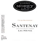Vincent & Sophie Morey Santenay Les Hates 750ml