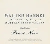 Walter Hansel Pinot Noir Cahill Lane 750ml