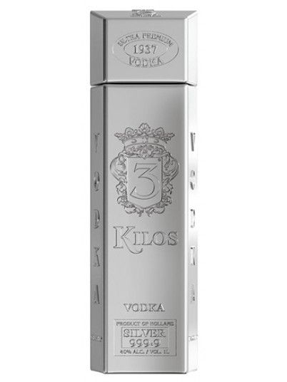 3 Kilos Vodka Silver Gluten Free Holland 750ml