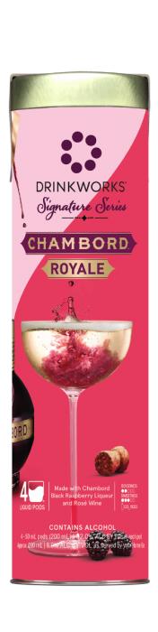 Drinkworks Signature Series Collection Chambord Royale Cocktails 4 Pods