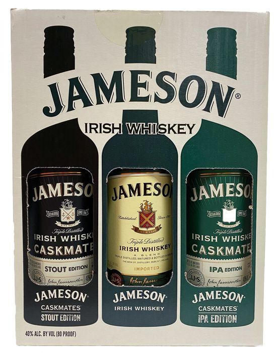 Jameson Whiskey Assorted ( Triple, Ipa, Stout ) Irish 3x375ml
