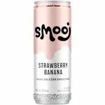 Smooj Strawberry Banana Smoothie Hard Seltzer 12oz 4 Pack Cans