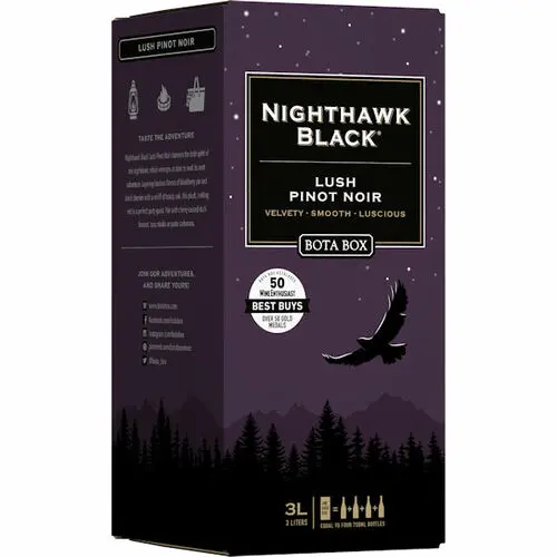 Bota Box Nighthawk Black Lush Pinot Noir 3L