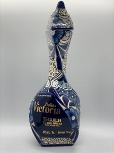 Dona Victoria Tequila Extra Anejo Blue and White Bottle 750ml