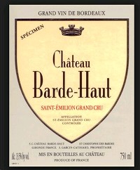 Chateau Barde-haut Saint Emilion 750ml